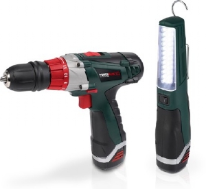 Aku vrtačka / šroubovák 12V + LED lampa 
