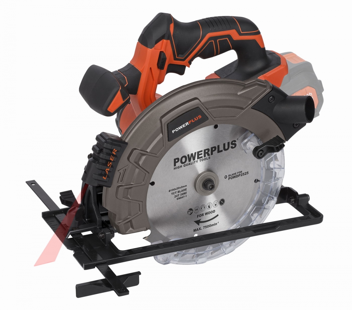POWDP2525 Okružní pila 40V 190mm LI-ION (bez AKU) POWERPLUS záruka 3 roky