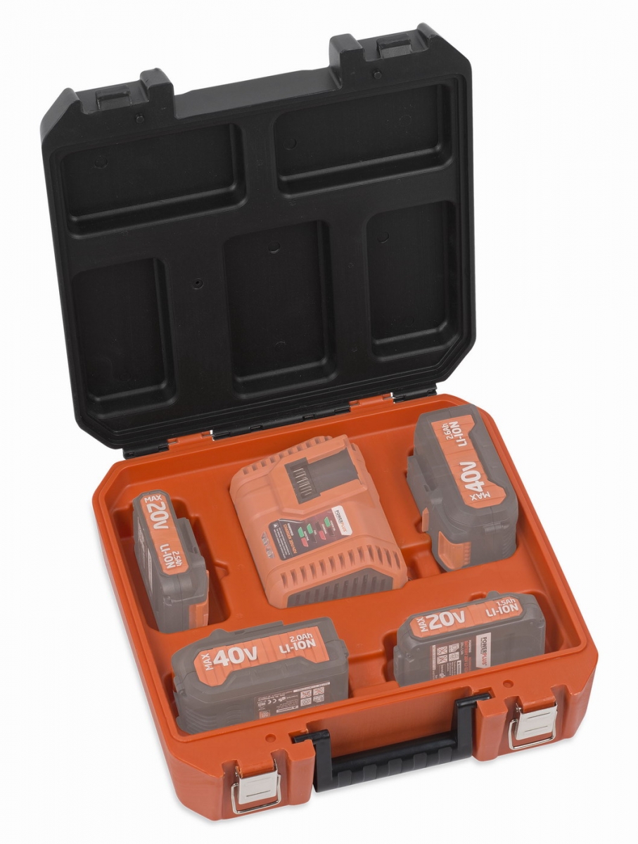 POWDPTB05 Kufřík na baterie a nabíječku DUAL POWER POWERPLUS