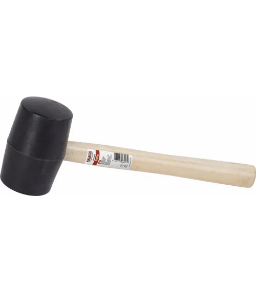 KRT904003 Gumová palice černá 900g - Dřevěná násada