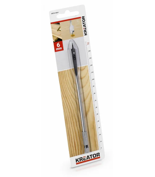 KRT010801 Plochý vrták do dřeva 6 x 152 mm
