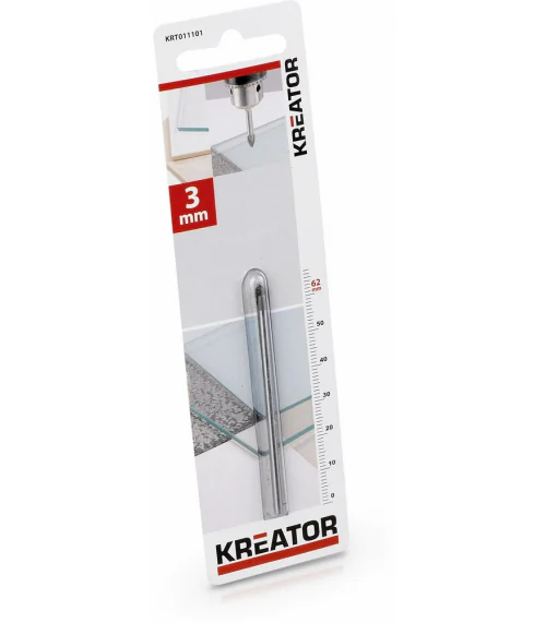 KRT011101 Vrták do obkladov, dlaždíc a skla 3 x 62 mm