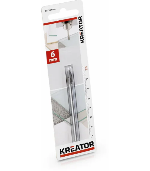 KRT011104 Vrták do obkladov, dlaždíc a skla 6 x 72 mm