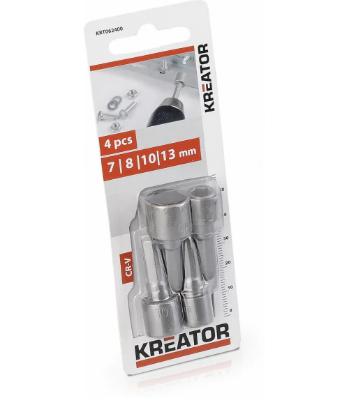 KRT062400 4 ks Nástrčných klíčů 7, 8, 10, 13 mm
