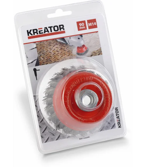 KRT150204 Brusný copánkový kartáč M14-90mm