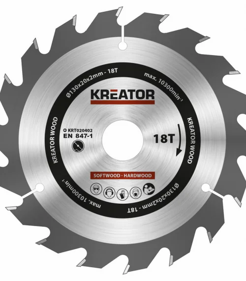 KRT020402 Pilový kotouč na dřevo 130mm, 18T