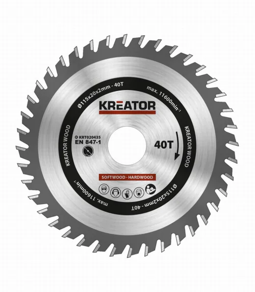 KRT020435 Pílový kotúč na drevo 115mm, 40T