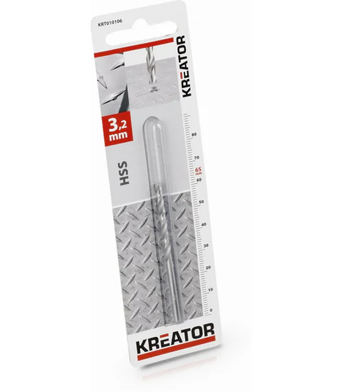 KRT010106 HSS vrták do kovu 3,2x65 mm