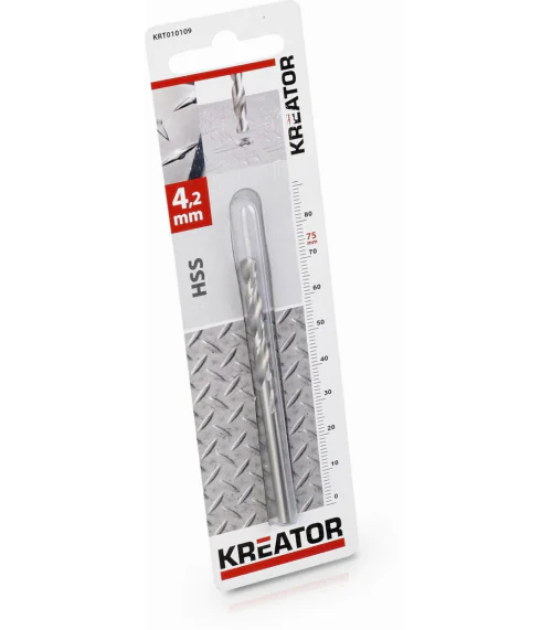 KRT010109 HSS vrták do kovu 4,2x75 mm
