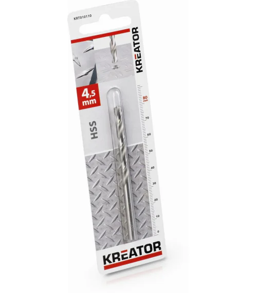 KRT010110 HSS vrták do kovu 4,5x80 mm