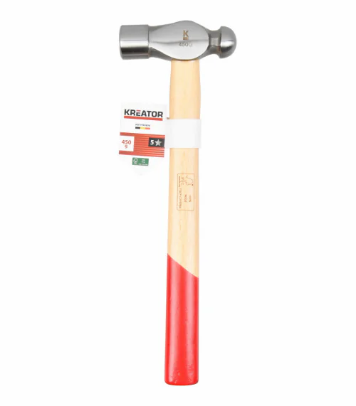 KRTH90806 Klempířské kladivo s kulovou hlavou 450g - Dřevěná násada