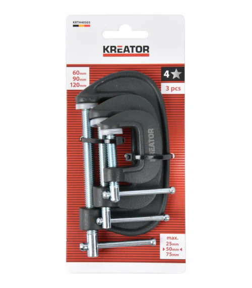 KRTH40503 Univerzálna zvierka typ C 60, 90, 120mm (sada 3ks)