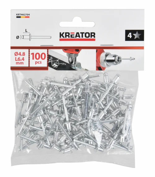 KRTH62704 Trhacie nity 4,8x6,4mm 100ks