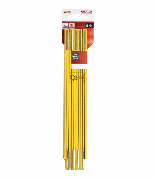 KRTH70002 Skládací metr 2m dřevěný - HIGH QUALITY