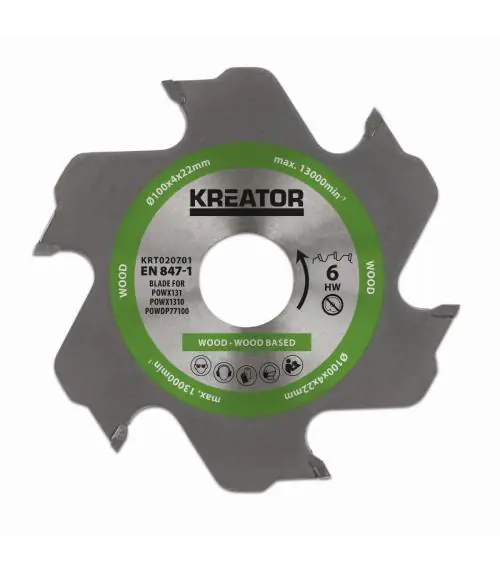 KRT020701 Pilový kotouč pro lamelovací frézky 100mm 6T